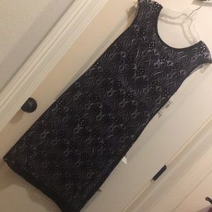 Black lace cocktail dress